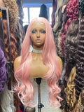 rose pink wavy unit 32 Inch