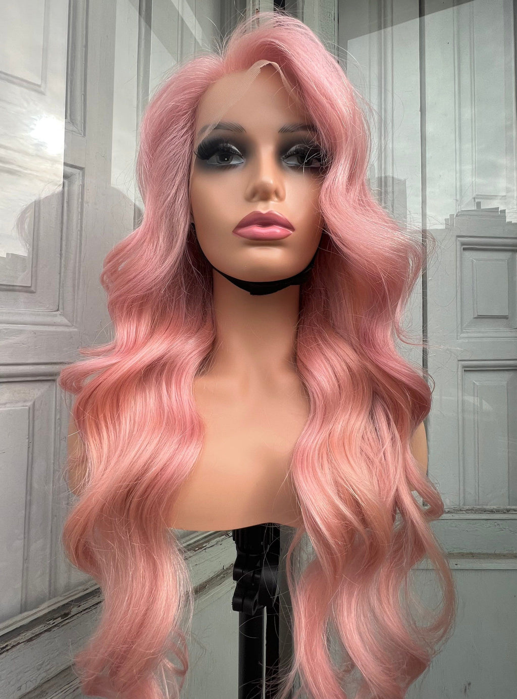 rose pink wavy unit 32 Inch