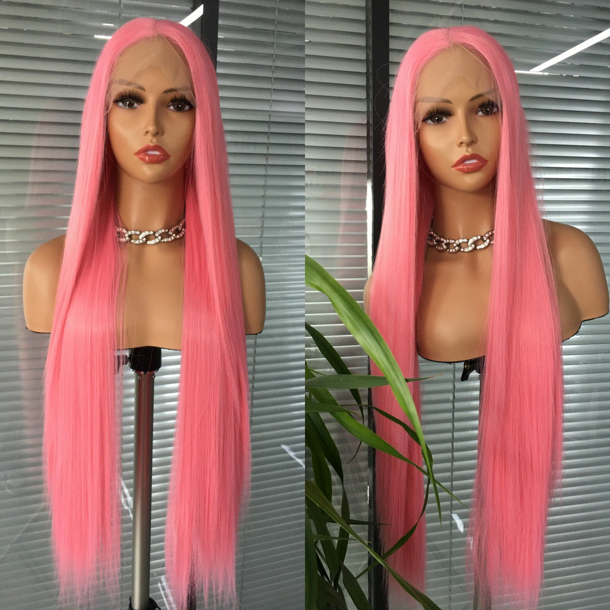 bone straight pink unit 26 inch