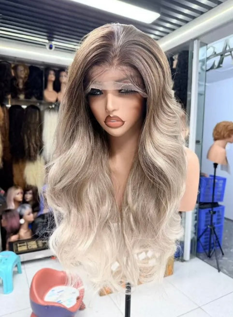 Dark root blonde