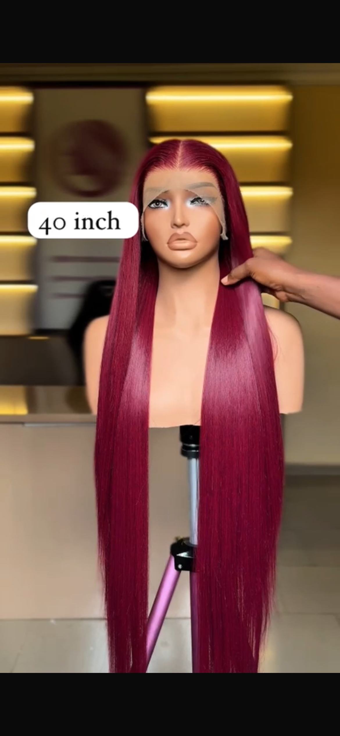 40 inch Burgandy