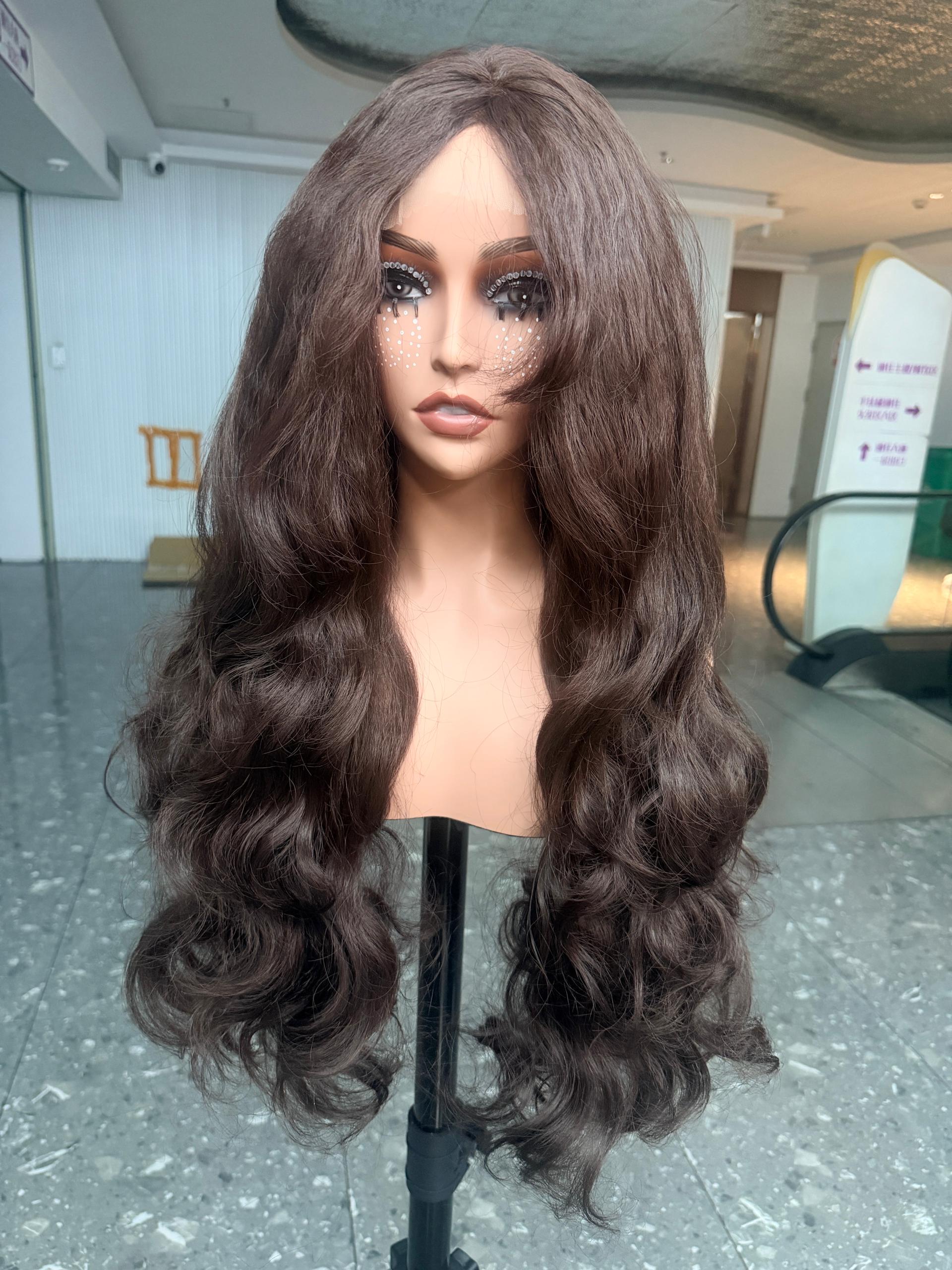 Brown bouncy curl