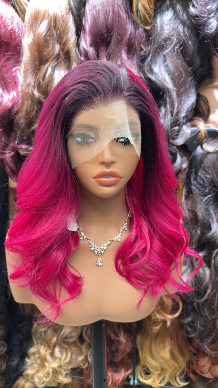 16 inch curl pink