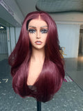 Layered wine red