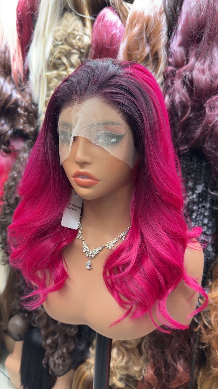 16 inch curl pink